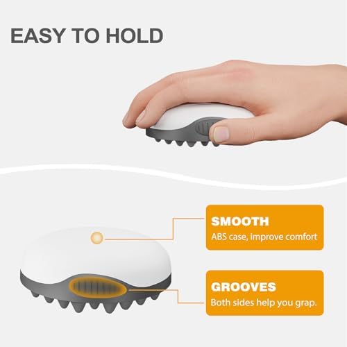 WTTORDE Silicone Hair Brush, Gray - Curly Hair Brush with Double-Sided Use, Different Sized Holes for Curling Afro and Short Hair, Non-Slip Twist Curl Comb for Men and Women, Travel Size - Image 5