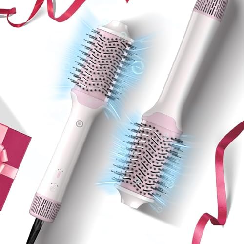 Blow Dryer Brush Hair Dryer | One-Step Hot Air Brush with Oval Volumizer High-Speed Hair Styler with Negative Ions for Drying & Smoothing & Volumizing for All Hair Types 110000 RPM White by TakeHairSalonHome