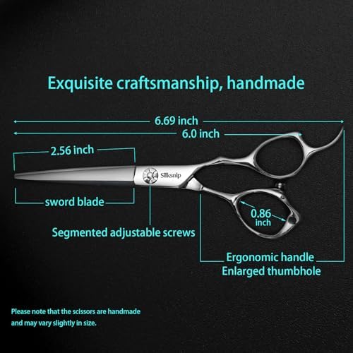Hair Cutting Scissors Professional Barber Shears, Hairdresser Scissor Made Of Stainless Steel For Hairdressing Salon and Home Use Extremely Very Sharp Ergonomic Design - Image 2