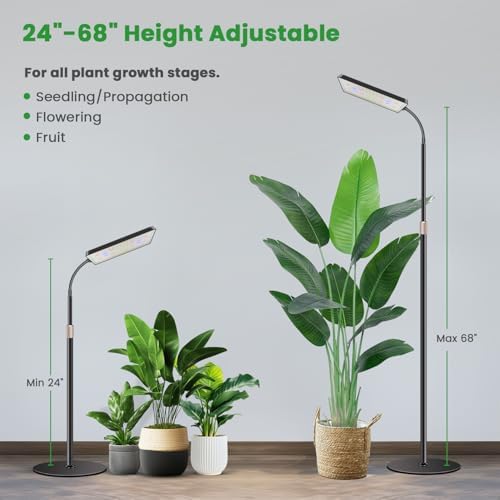 Floor Plant Lights for Indoor Growing, Full Spectrum Grow Light - Image 2