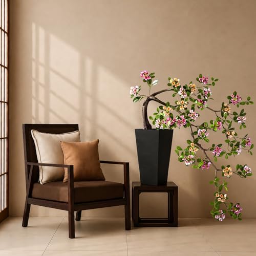 Large Artificial Bonsai Tree 3ft Fake Bonsai Artificial Cherry Blossom Tree Sakura Faux Bonsai for Home, Bedroom and Office Desk Japanese Decor (Mixed Color) - Image 2