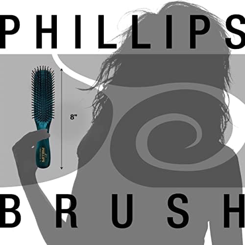 Phillips Brush Light Touch 6 Petite & Full Size Hair Brushes, Emerald Green - Image 2