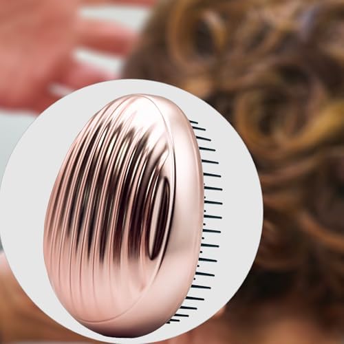 WYNK Mini Travel Detangling Hairbrush Detangler with Cover, Dark Blue - Image 6