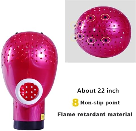 HOMEGOAL Hair Dryer Fresh Wig Head Dryer Stand Holder Mannequin Head, Drying Wig From Inside to Outside, Quickly, Easily, For Lace Wig Scalp Cap Net (Pink) - Image 3