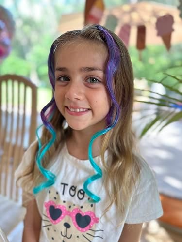 Dreamlover Mix Colored Hair Extensions for Kids, 24 Pieces - Image 4