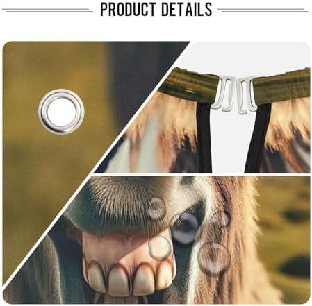Donkey Laughing Barber Bib Hair Coloring Cape, 64.9 in x 55.1 in Haircut Capes Adults Men - Image 4