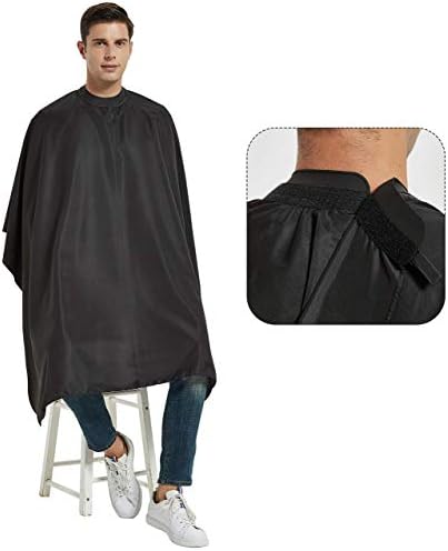 Salon Hair Cutting Cape with Soft Silicon Neck Collar, Professional Anti-static Barber Cape by PERFEHAIR