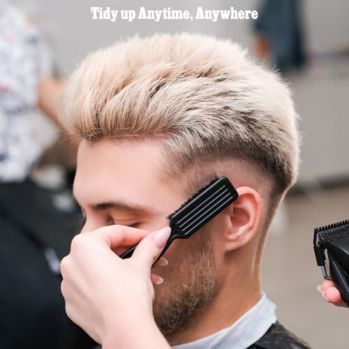 SALONSILK Barber Neck Duster Shaving Brush Set, 5 in 1 Professional Barber Accessories Cleaning Supplies, Hair Cutting Cleaning Hairbrush Styling Tool - Image 5
