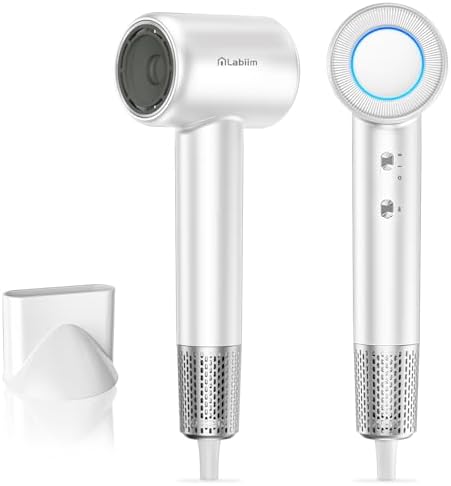 Labiim Hair Dryer,High-Speed Ionic Blow Dryer 110,000 RPM Motor,Cyber White by Labiimhome