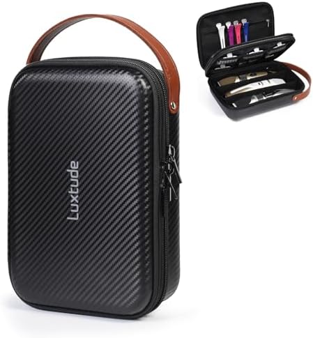Luxtude Hair Clipper Case, Hard Barber Travel Cases for Trimmers, Guards by Luxtude