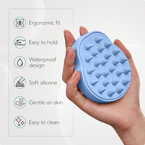 HEETA 2-Pack Large Scalp Massager Scrubber Shampoo Brush for Hair Growth - Image 4