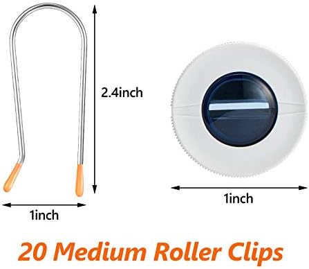 WILLBOND 20 Pcs Hot Roller Clips Stainless Steel,Medium - Image 2