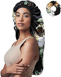 Jumbo Night Hat Braids Satin Bonnet Large Satin Cap for Braids Mushroom by Awefeel