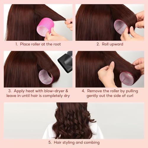 Ceramic Thermal Hair Rollers,9 Pcs Set for Women Styling - Image 5