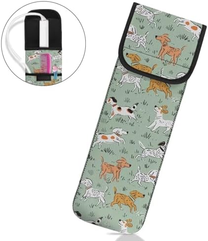 Dachshund Flat Iron Case Heat Resistant Travel Bag Water-resistant Neoprene Curling Iron Holder Flat Iron Curling Wand Travel Cover Case Bag Pouch for Outdoor Travel - Image 2