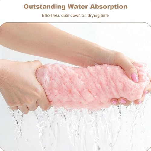 Super Soft Microfiber Hair Towels 3-Pack Lage Size (24x42 inch) for Women - Image 5