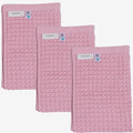 Luxury Organic Japanese Cotton Waffle Bath Towel | Thick, Absorbent, Quick Dry Bathroom Towels for Shower, Sauna, Onsen| Hotel & Spa Quality, Gift-Ready (Sakura Pink, Hand Towel (3 Pack)) by KOSMU