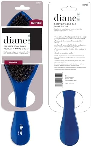 Diane Prestige 100% Medium Boar Bristle Curved Oval Wave Brush, D1727 - Image 6