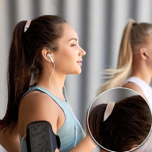 SYGY Hair Tie, 100PCS Hair Ties for Thick Thin Hair, Seamless Cotton Hair Bands, No Damage for Women, Soft Hair Accessories Ponytail Holders, Brown Color - Image 5