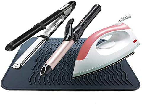 Lessmon Large Heat Resistant Mat for Hair Styling Tools, 11 x 7.5 in, Black - Image 4