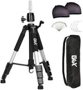 GEXWORLDWIDE 55" Mannequin Tripod Stand Heavy Duty Wig Stand Canvas Block Training Doll Manikin Head for Cosmetology Hairdressing (Silver) by GEXWORLDWIDE