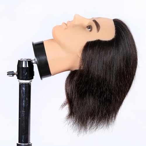 Male Mannequin Head 100% Human Hair Mannequin Head - Image 2