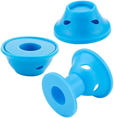 JANYUN 40 Pcs Sea Blue Silicone Hair Rollers,Heatless Hair Styling Tools - Image 3