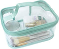Toiletry Bag Makeup Cosmetic Clear Bag Portable Waterproof Transparent Travel Storage Green by MOMO%27s+ANEMEL