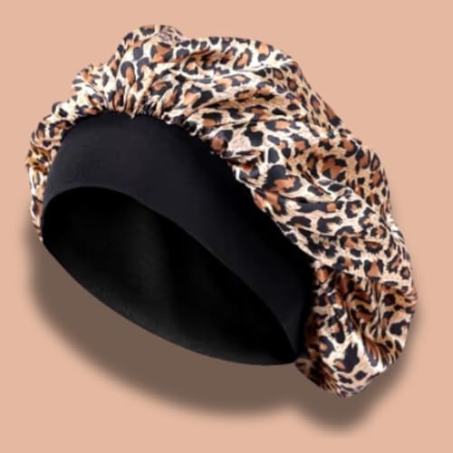 Satin Bonnet – Sleep Bonnet for Women and Men Curly Hair, Braids, and Natural Hairstyles (1pck) - Image 2