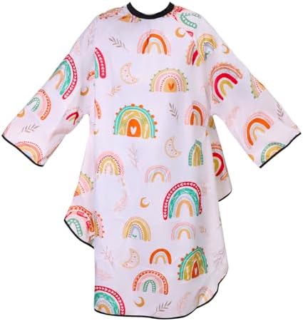 3 Pack Kids Hair Cutting Cape with Sleeves, Kids Barber Cape Haircut Cape for Boy Girls by Unknown