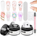 3D Nail Art Gel Clear and White Solid Builder Gel for Nails by SUPWEE
