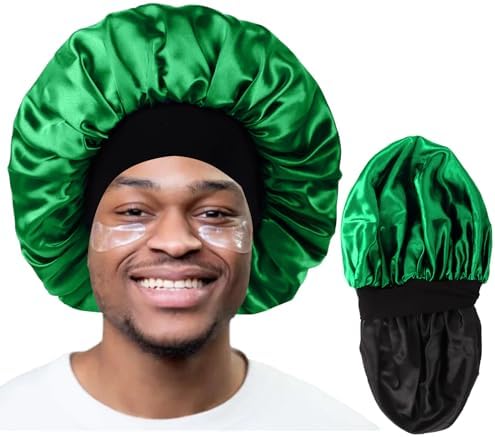 Bonnet for Men Satin Hair Bonnet for Sleeping Women Silk Hair Sleep Cap by Himoswis