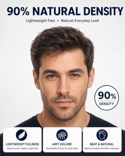 0.03mm Ultra-Thin Skin Hair System for Men, #1 Jet Black - Image 6
