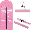 Hairro Portable Hair Extensions Carrier Non-woven Dust-proof Storage Case with Wooden Hanger for Human Hair Extensions, 26 Inch Creamy Pink by Hairro
