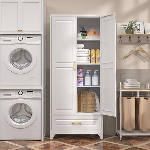 SteeLoong 75" Metal Storage Cabinet with Doors and 3 Adjustable Shelves - Image 5