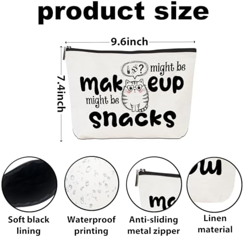 Friendship Gifts for Women, Bestie Makeup Bag Reusable Snack Bags - Image 3