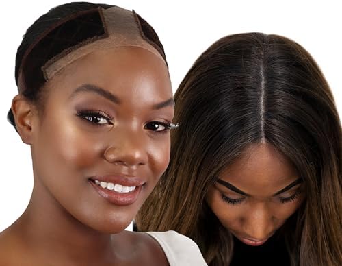 MILANO COLLECTION Wigrip, Premium Lace Wig Band for Women, Fully Adjustable & Reinforced Lace Wig Grip Band by Hairline, Comfortable and Secure Glueless Velvet Headband, Chocolate Brown, 2 Pack by MILANOCOLLECTION