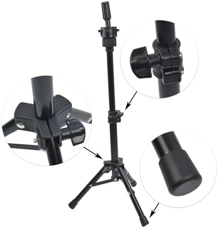 Wig Stand Tripod Mannequin Head Stand for Training Head 25inch - Image 3