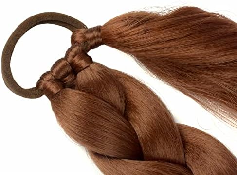 34''' 2 Pack Long DIY Braided Ponytail Extension with Hair Tie for Women - Image 4