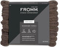 Fromm Softees Microfiber Salon Hair Towels for Hairstylists, Barbers, Spa, Gym in Brown, 16" by 29", 10 count Perfect Hair Care Towel for Drying Curly, Long, Wavy Hair by Fromm