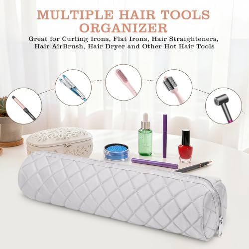 Suafrnut Large Heat Resistant Hot Hair Tools Organizer Bag(17.7" x 3.9") - Image 5