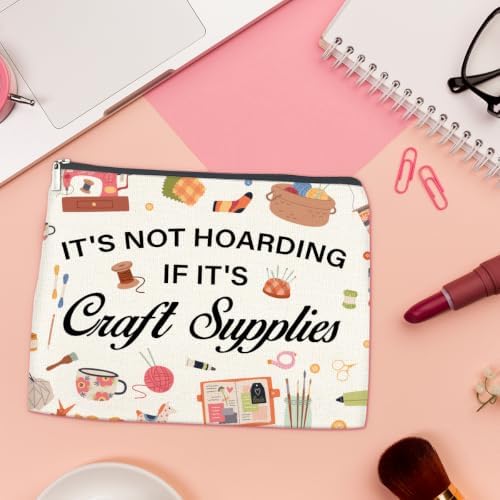 LyoGao Crafting Makeup Bag, Crafting Lover Gifts Cosmetic Bag for Women - Image 4