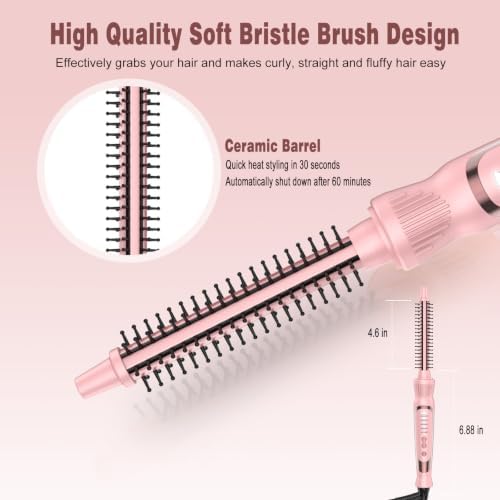 1/2 Inch Curling Brush, Ceramic Thermal Brush for Short Hair - Image 4