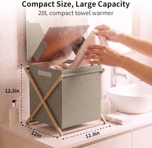 Foldable Countertop Towel Warmer, 20L Large Capaticy, Save Space - Image 3