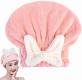 Microfiber Hair Towels Wrap Hair Drying Cap for Women Pink by YUMINGUHC