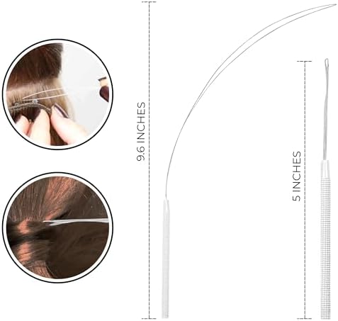 Professional Hair Extension Tools Kit, Microlink & Itip, Silver - Image 4