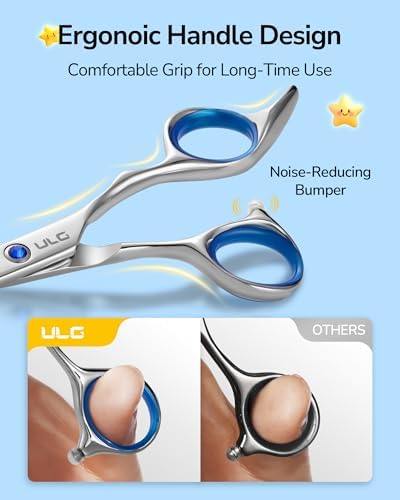 ULG Kids Hair Cutting Scissors, 6.5" Round‑Tip Safety for Toddlers & Adults - Image 3