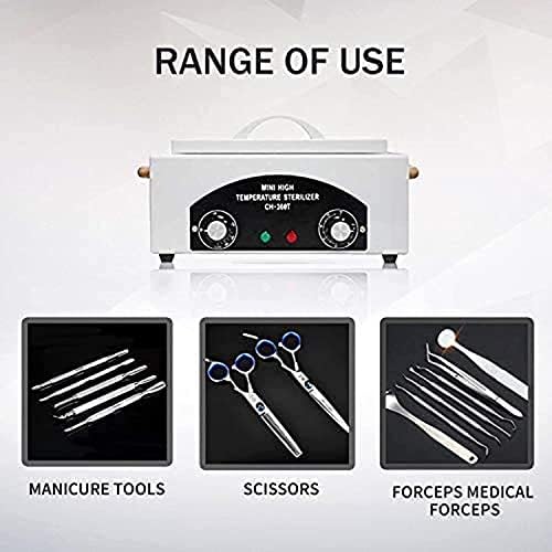 Nail Tool Sterilizer for Nail Tools and Salon Equipment, High Temperature Sterilizers Dry heat Timer Disinfection Nail Tool，Manicure Salon Hairdressing Tool Tweezers Other Metal tool - Image 5