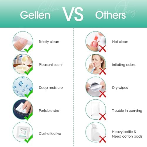 GELLEN Nail Cleanser Pads, 200 Pack Alcohol Prep Pads Individually Wrapped - Image 6