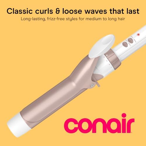 Conair Curling Iron, Double Ceramic, 1 1/4-in. Width, White/Rose Gold - Image 3